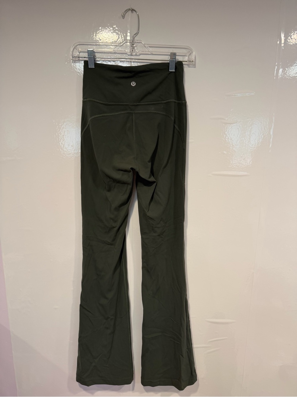 Lululemon Groove Pants High Waist Flare Yoga Pants - Olive Green - Picture 4 of 4